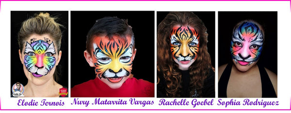 wild animals face painting ideas