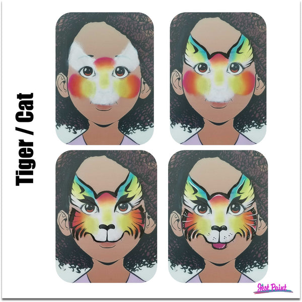face paint step by step tutorial face paint tiger cat