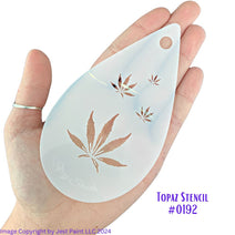 Topaz Stencils | Face Painting Stencil - Cannabis (0192) Nav Image 2