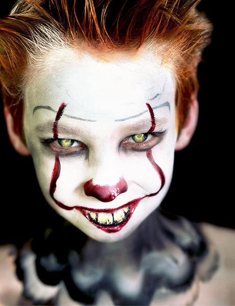 scary clown makeup for kids