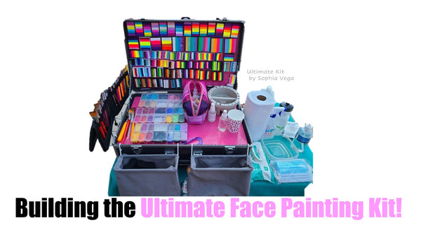 Face painting kit set up  Face paint kit, Face painting, Face paint set