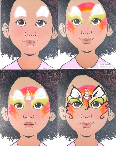 Step by Step Unicorn Face Paint