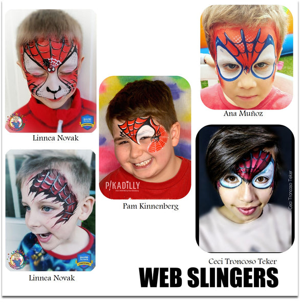 Spidy face painting spider man face paint makeup halloween