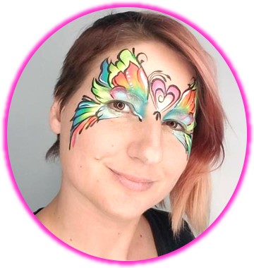 Anna Wilinski Face Paint Butterfly Design Idea