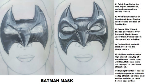 Anna step by step bat man