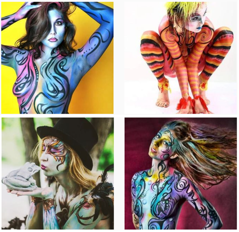 Anna Wilinski body painting