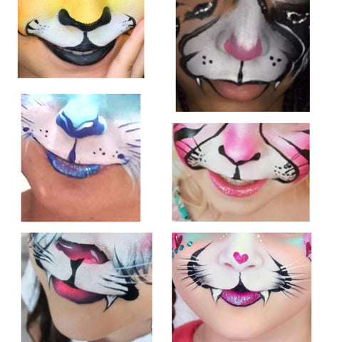 cat noses face painting