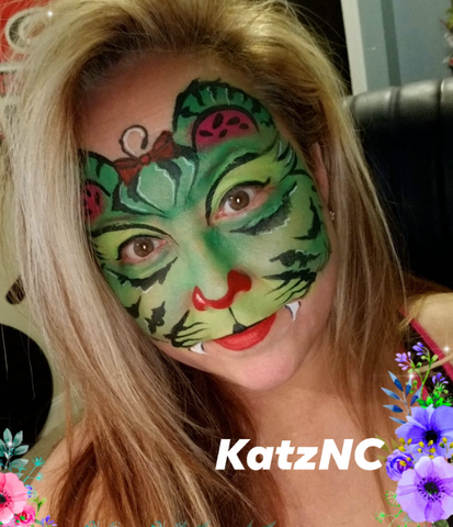 KatzNC Face Painting Cattermelon Face Paint design