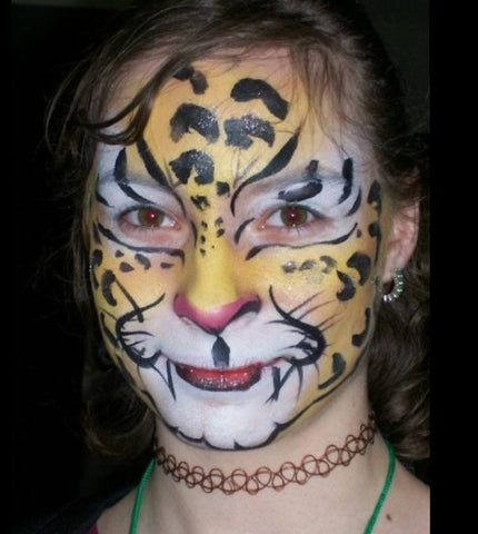 Cheetah Girl Face Paint by Anna Wilinski