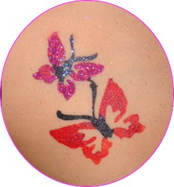 Colorini Tattoo with glitter
