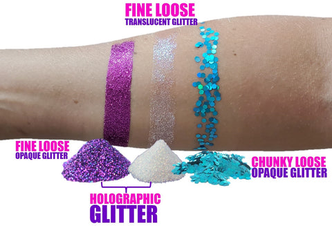 styles of body glitter