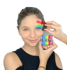 jest paint fusion demo bright rainbow face paint