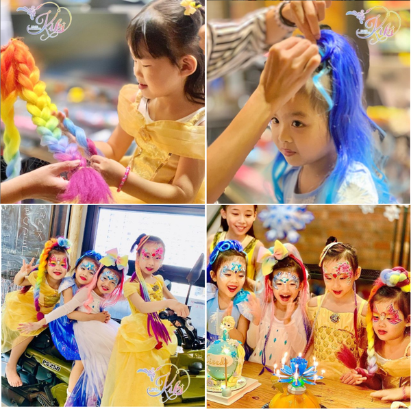 Face painting party for girls princesses kiki hong kong