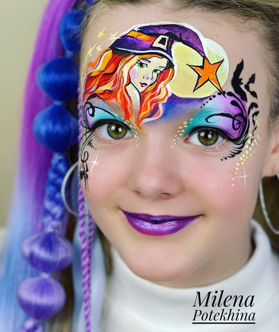 Milena Witch Face Paint Design