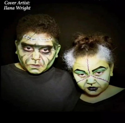 llana Wright Kids Frankenstein Makeup scary face paint