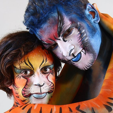 Love Cats Face and Body Painting Makeup by Anna Wilinski