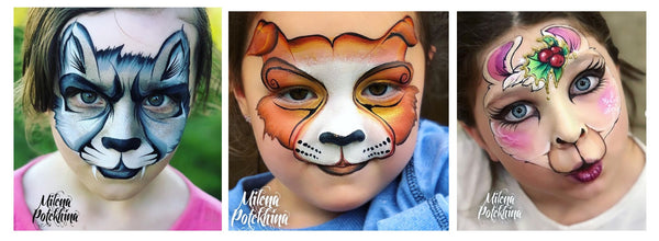 Milena Potekhina animal face painting 