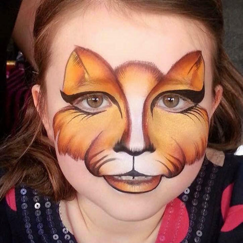 Natalee Davies Face Painted Cat
