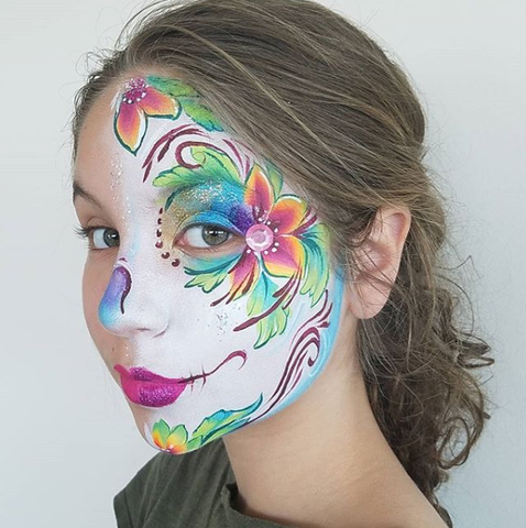 Annas Sugar Skulla Make up on Oceana Massano