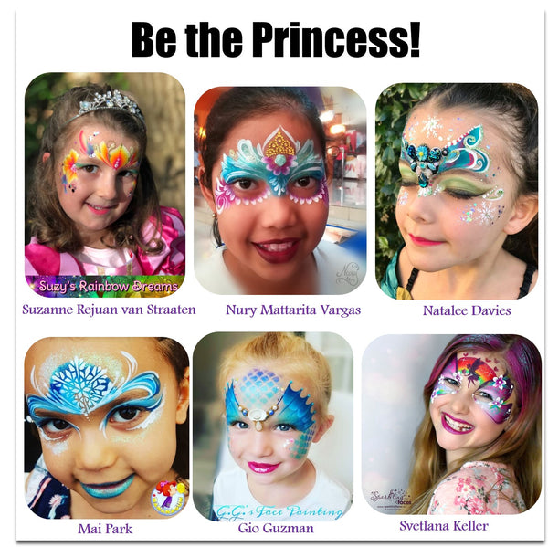 easy princess face painting