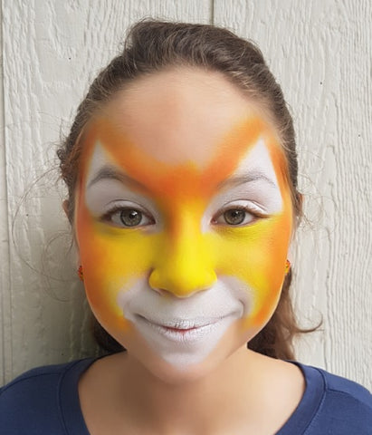 Smooth Tiger face paint base on Oceana by Anna Wilinski