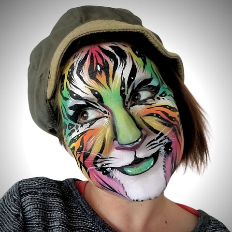 Anna Wilinski Tropical Cat Face Paint