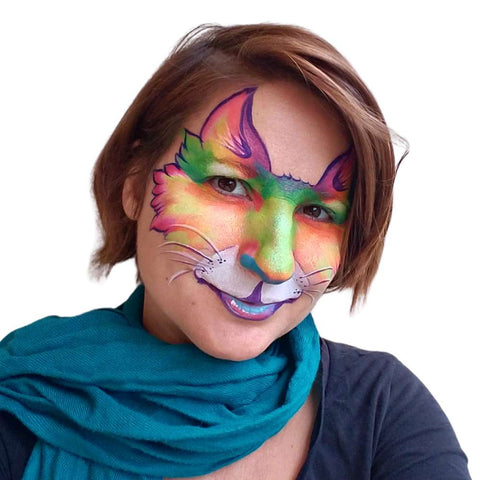 Pastel Cat Face Paint - Anna Wilinski