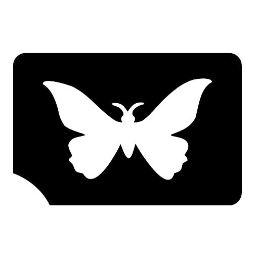 Art Factory | Glitter Tattoo Stencil - (184) Monarch Butterflies - 5 Pack -  #76