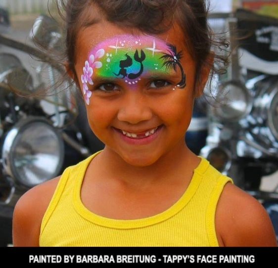 mermaid face painting