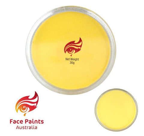 Blue Squid PRO Face Paint - Classic Yellow (30g) - Professional Water Based  Single Cake Face & Body