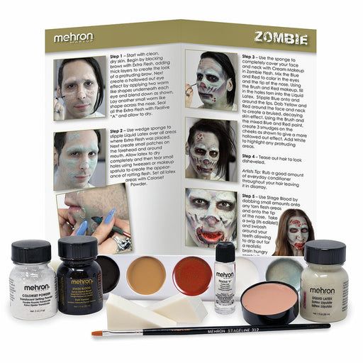 Graftobian  Special Effects Professional Make Up Kit - 13 Piece ZOMBI —  Jest Paint - Face Paint Store