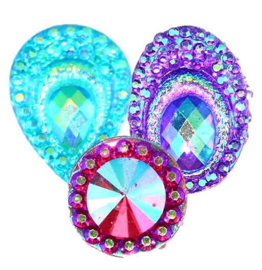 Jest Jewelz - Sticky Gems - Bold and Pastel Colors (Peel and Stick - 2  Tablespoons Approx 100 pcs.)