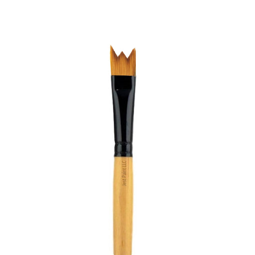 The Face Painting Shop - 3/4 Rake Brush, Professional Face Painting Brush,  Sleek ink Tipped Wooden Handle and Synthetic Bristles