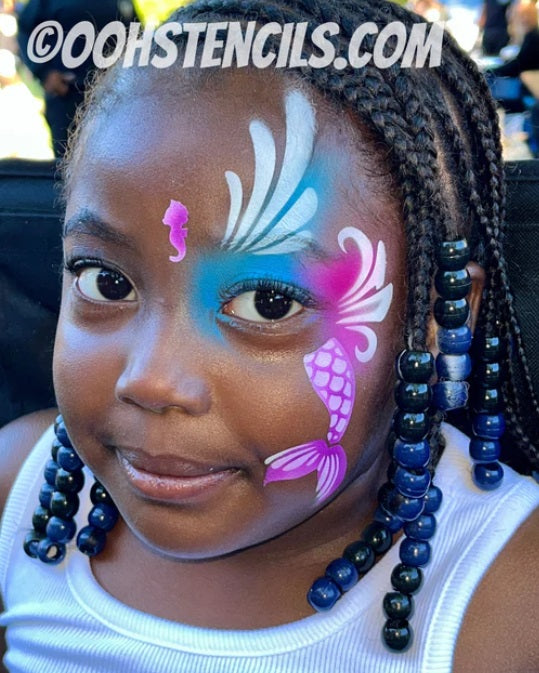 mermaid face painting