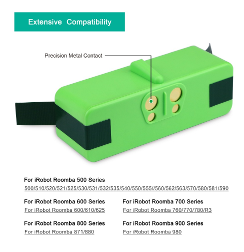Powtree-batería para aspiradora iRobot Roomba, 6400mAh, 14,4 V, 500, 600,  700, 800, 900, serie 14,4 V, 620, 650, 770, 780, 580 - AliExpress