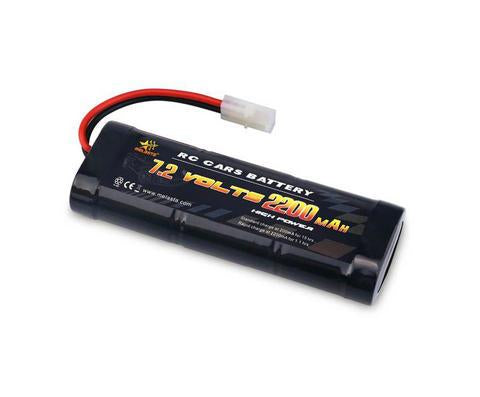 Absima lot de deux batteries Ni-Mh 7,2V 4200mAh prise Dean +  adaptateurTamiya