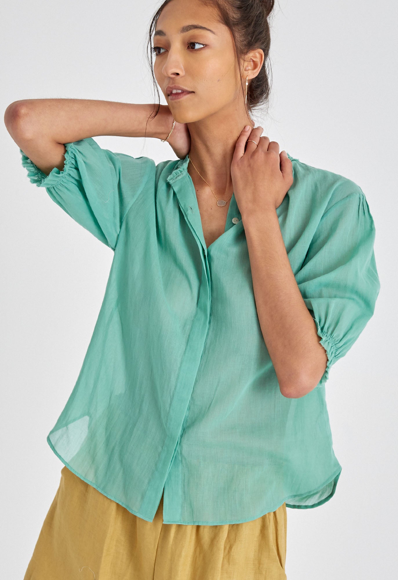 Pico Blouse in Arsenic