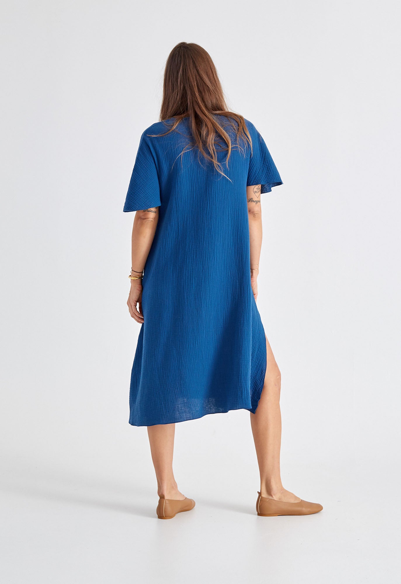 Riva Kaftan in Indigo