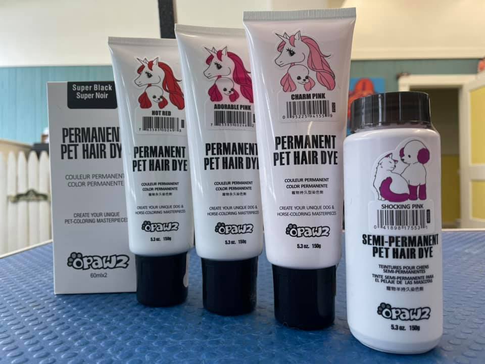 opaws pet hair dye for creative dog grooming