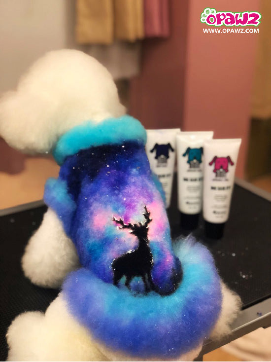 Xiao Xia Groomer with Permanent Dye, Dilution Cream and Glitter Powder