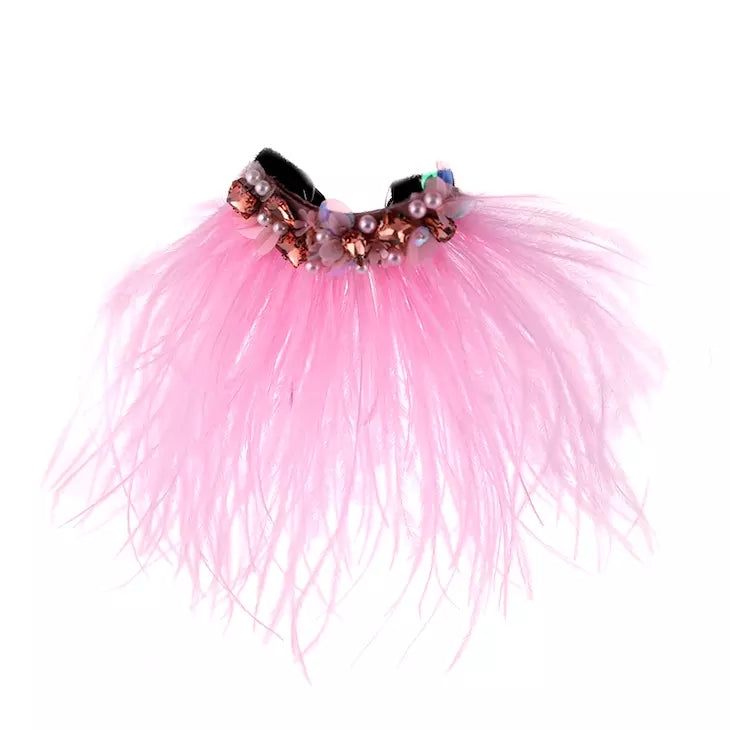 pink feather sliders