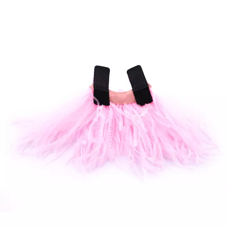 pink feather sliders