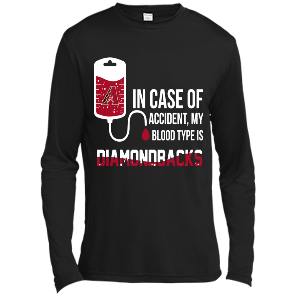 In Case Of Accident My Blood Type Is Arizona Diamondbacks - Canvas T-shirt