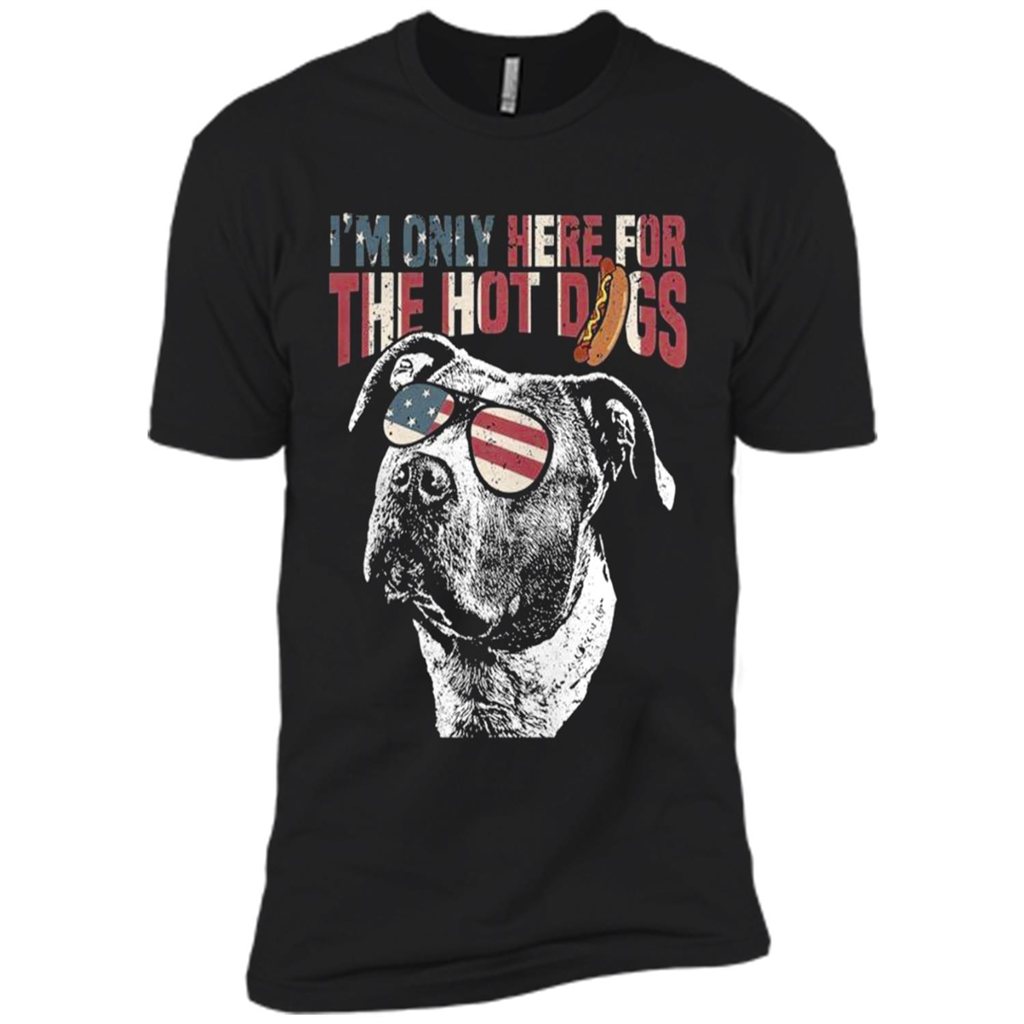 Pit Bull Shirt Funny 4th Of July Pup Tee - Premium Short Sleeve T-shirt