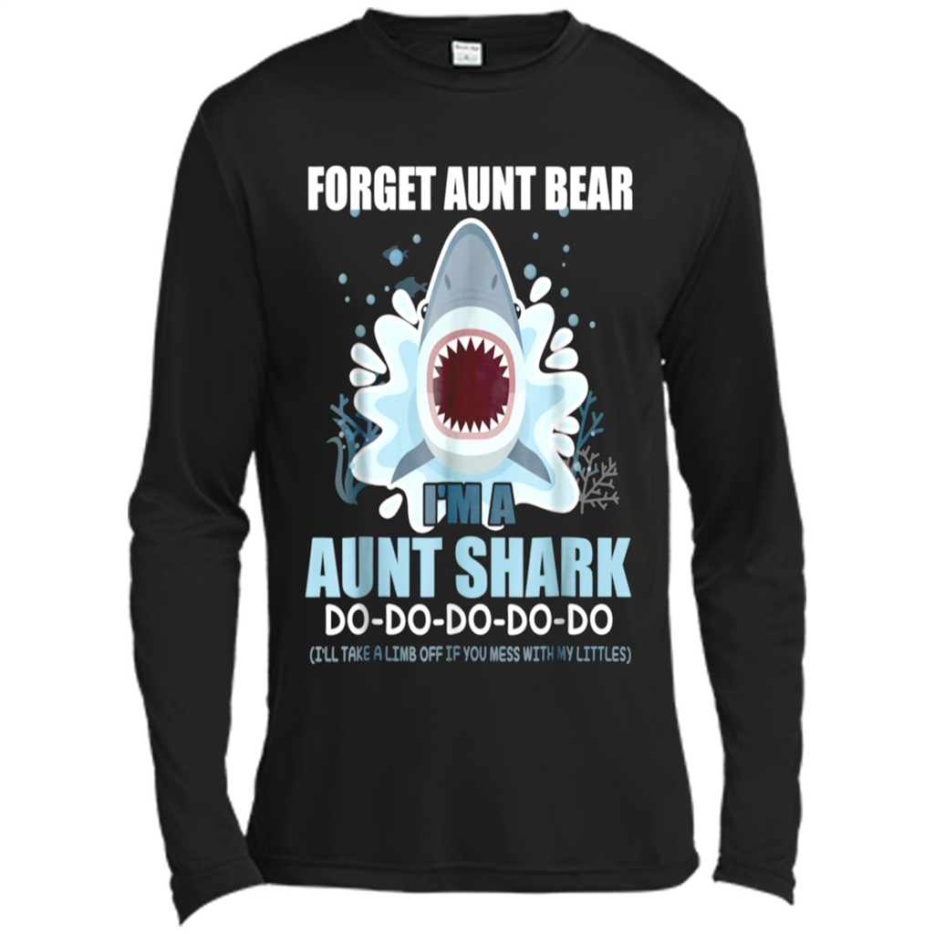 Forget Aunt Bear Im A Auntie Shark Do-do-do-do - Canvas T-shirt