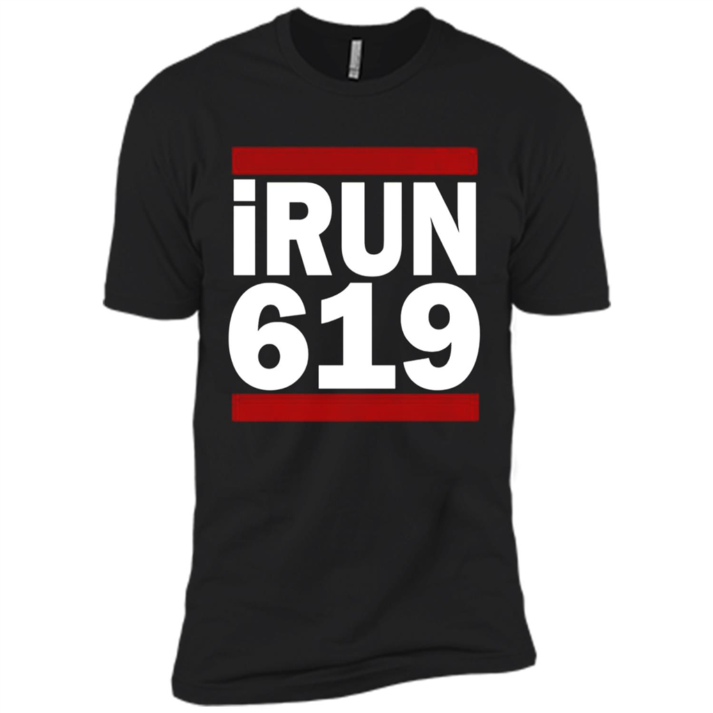 Cool I Run 619 Area Code - Premium Short Sleeve T-shirt