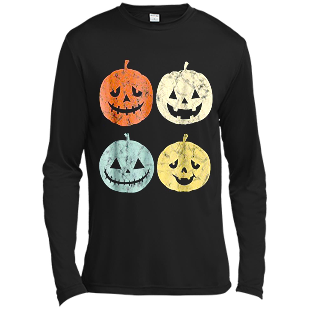 Vintage Pumpkin Shirt Funny Pumpkin Halloween Gift Shirt - Canvas T-shirt