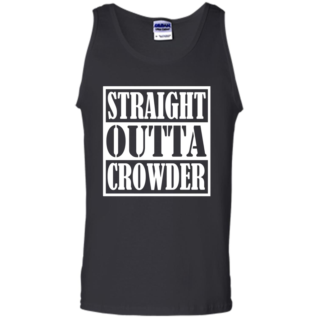 Straight Outta Crowder Oklahoma City Pride Parody - Tank Top Shirts