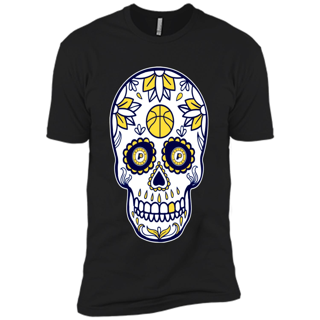 Indiana Pacers Basketball Sugar Skull Day Of The Dead - Premium Short Sleeve T-shirt