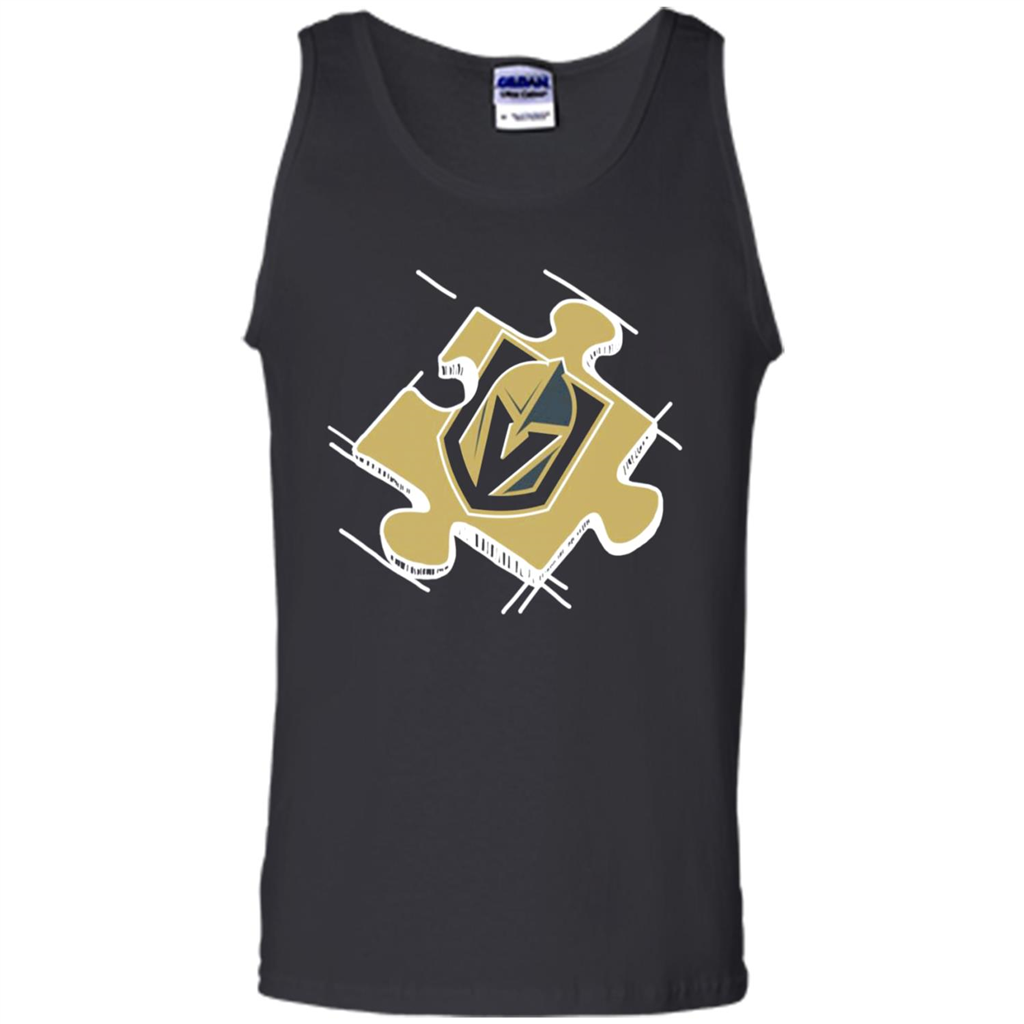 Vegas Golden Knights Autism Puzzle Piece - Tank Top Shirts